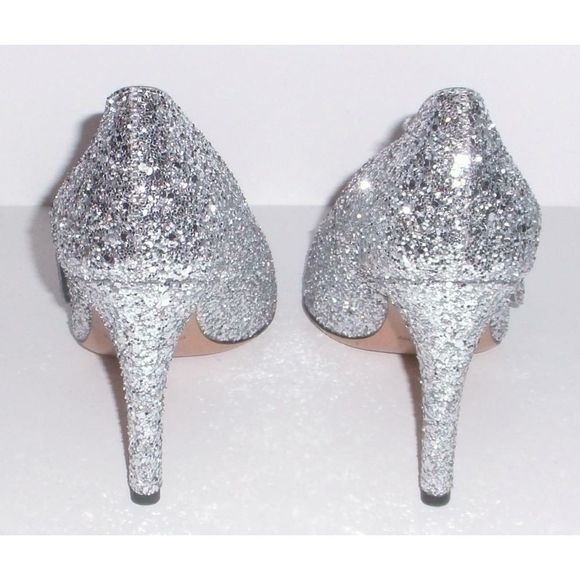 Isabel Marant Poetty Silver Glitter Bow Pumps 36 - Picture 5 of 10